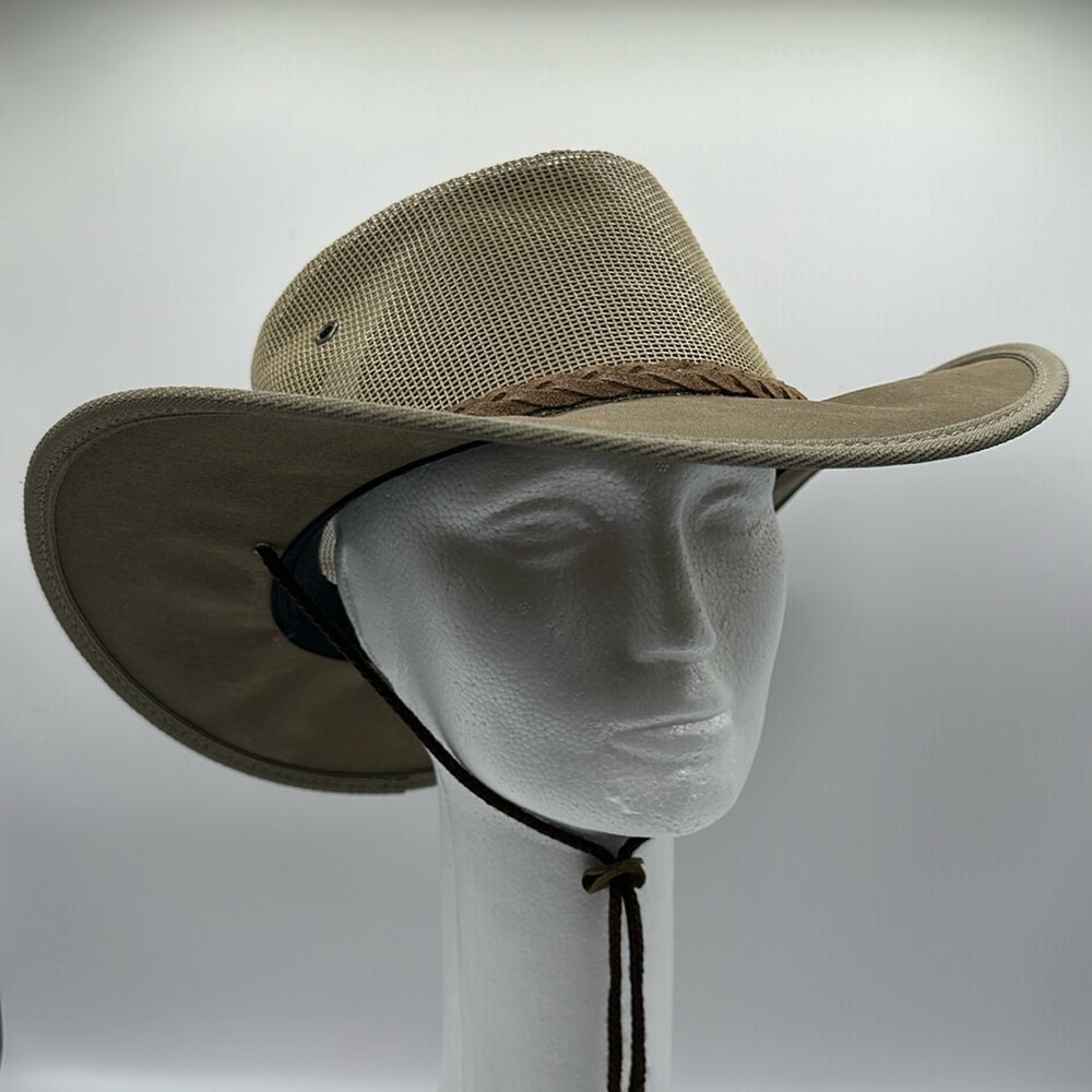 Barmah canvas drover Australian design outback hat, size L